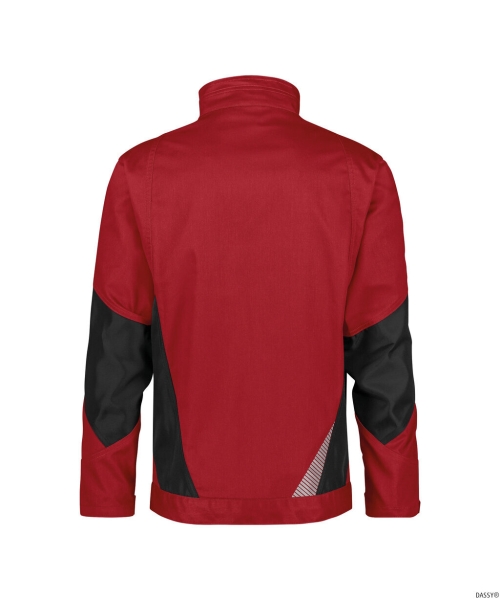 DASSY® Atom Next Arbeitsjacke, rot/schwarz