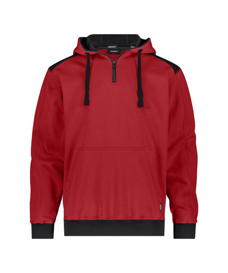 DASSY-Kapuzenshirt, INDY NEXT, rot/schwarz