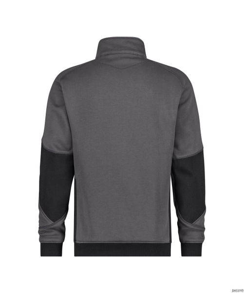 DASSY-Sweatshirt, Velox NEXT, anthrazitgrau/schwarz