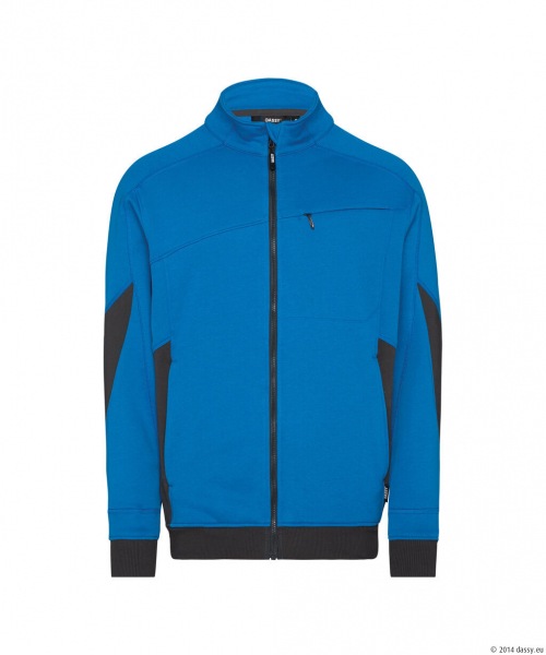 DASSY® Velox Next Sweatshirt, azurblau/anthrazitgrau