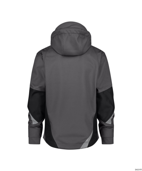 DASSY-Softshell-Jacke, GRAVITY NEXT, anthrazitgrau/schwarz