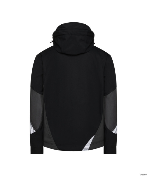 DASSY-Softshell-Jacke, GRAVITY NEXT, schwarz/anthrazitgrau