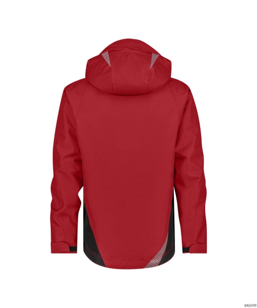 DASSY-Wasser- und winddichte Arbeitsjacke, HYPER NEXT, rot/schwarz