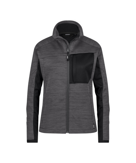 DASSY-Damen-Midlayer Jacke, CONVEX NEXT, anthrazitgrau/schwarz