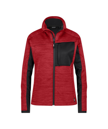 DASSY-Damen-Midlayer Jacke, CONVEX NEXT, rot/schwarz
