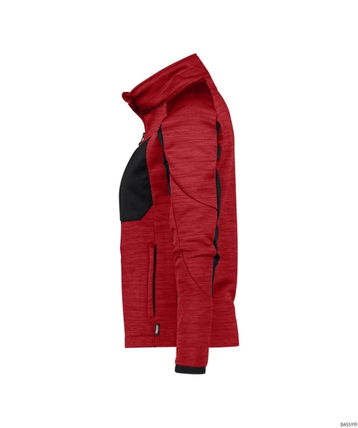 DASSY-Damen-Midlayer Jacke, CONVEX NEXT, rot/schwarz