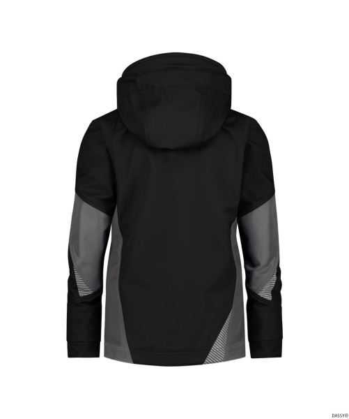 DASSY-Damen-Softshell-Jacke, GRAVITY NEXT, schwarz/anthrazitgrau