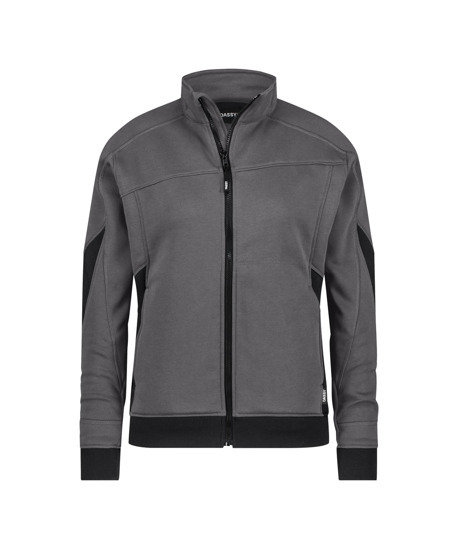 DASSY-Damen-Sweatshirt für Damen, VELOX NEXT, anthrazitgrau/schwarz