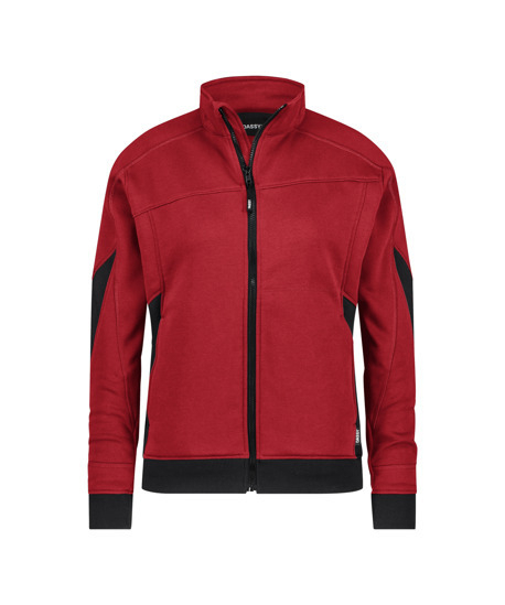 DASSY-Damen-Sweatshirt für Damen, VELOX NEXT, rot/schwarz