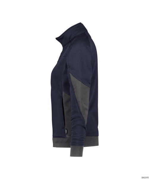 DASSY-Damen-Sweatshirt für Damen, VELOX NEXT, nachtblau/anthrazitgrau