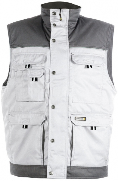 DASSY-Workwear, Weste HULST, weiß/grau