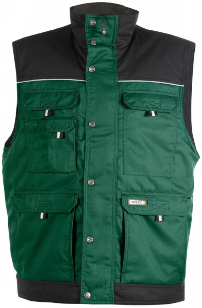 DASSY-Workwear, Weste HULST, grün/schwarz
