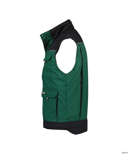 DASSY-Workwear, Weste HULST, grün/schwarz