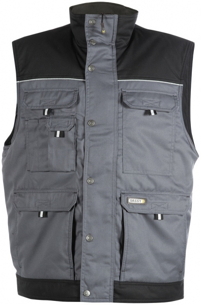 DASSY-Workwear, Weste HULST, grau/schwarz