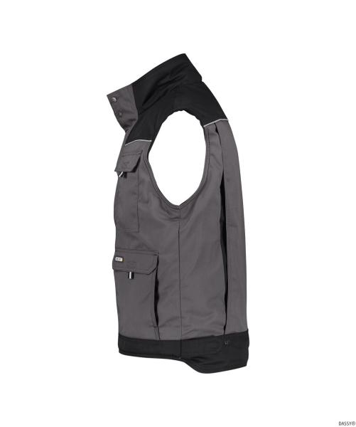 DASSY-Workwear, Weste HULST, grau/schwarz