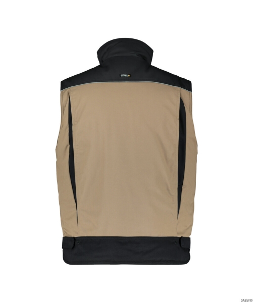 DASSY-Workwear, Weste HULST, khaki/schwarz