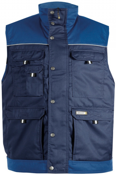 DASSY-Workwear, Weste HULST, dunkelblau/kornblau