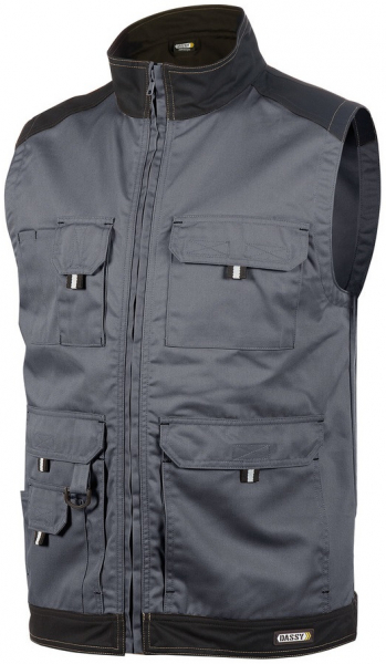 DASSY-Workwear, Sommerweste FARO, grau/schwarz