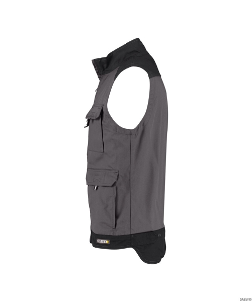 DASSY-Workwear, Sommerweste FARO, schwarz/grau
