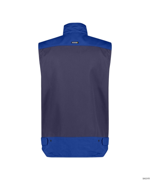 DASSY-Workwear, Sommerweste FARO, dunkelblau/kornblau