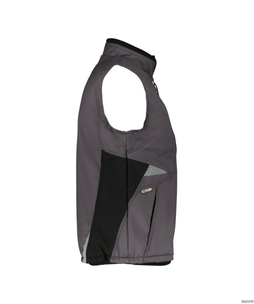 DASSY-Workwear, Weste FUSION, grau/schwarz