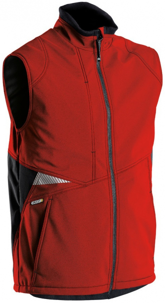 DASSY-Workwear, Softshell-Weste FUSION, rot/schwarz