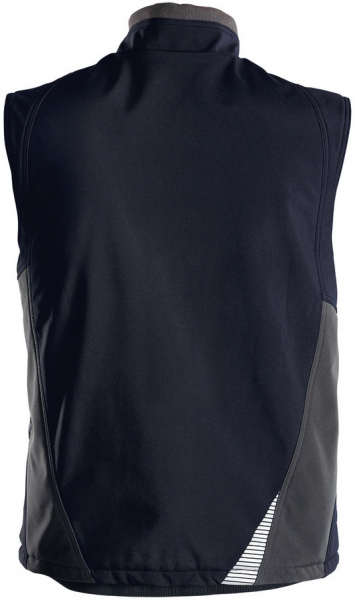 DASSY-Workwear, Softshell-Weste FUSION, dunkelblau/grau