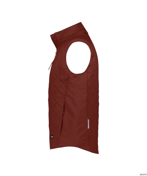 DASSY-Winterweste YALA, 90g/m², ziegelrot