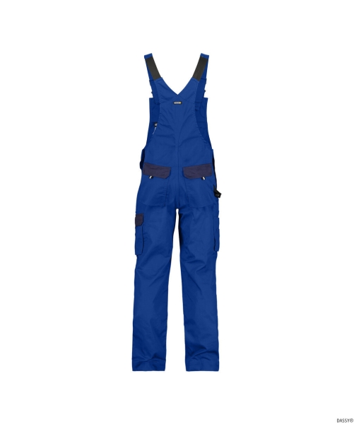DASSY-Workwear, Latzhose VERSAILLES, kornblau/dunkelblau