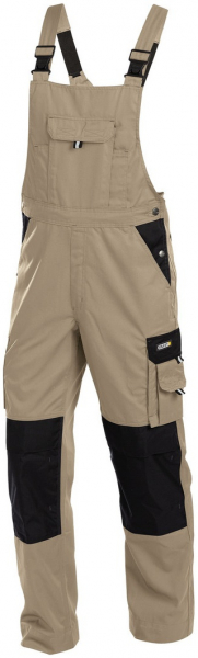 DASSY-Workwear, Latzhose VERSAILLES, khaki/schwarz
