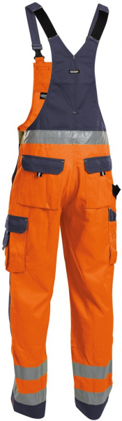 DASSY-Warnschutz, Latzhose TOULOUSE , orange/dunkelblau