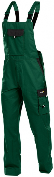 DASSY-Workwear, Latzhose CALAIS, , grün/schwarz