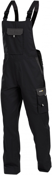 DASSY-Workwear, Latzhose CALAIS, schwarz/grau