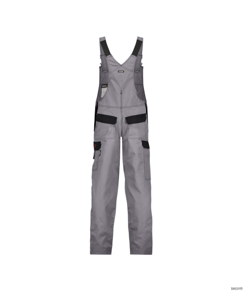 DASSY-Workwear, Latzhose WILSON grau/schwarz