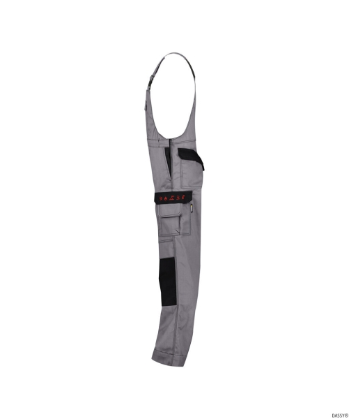 DASSY-Workwear, Latzhose WILSON grau/schwarz