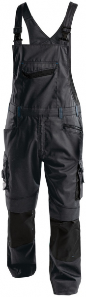 DASSY-Workwear, Latzhose VOLTIC, grau/schwarz