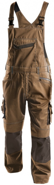 DASSY-Workwear, Latzhose VOLTIC, braun/grau