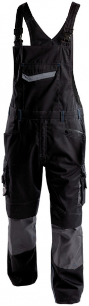 DASSY-Workwear, Latzhose VOLTIC, schwarz/grau