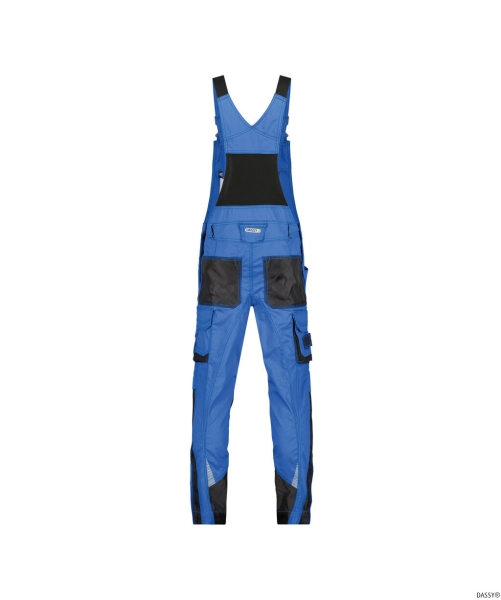 DASSY-Workwear, Latzhose VOLTIC, kornblau/grau