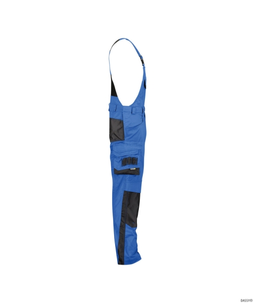 DASSY-Workwear, Latzhose VOLTIC, kornblau/grau