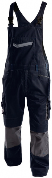 DASSY-Workwear, Latzhose VOLTIC, dunkelblau/grau