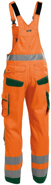 DASSY-Warnschutz, Latzhose, MALMEDY, orange/grün