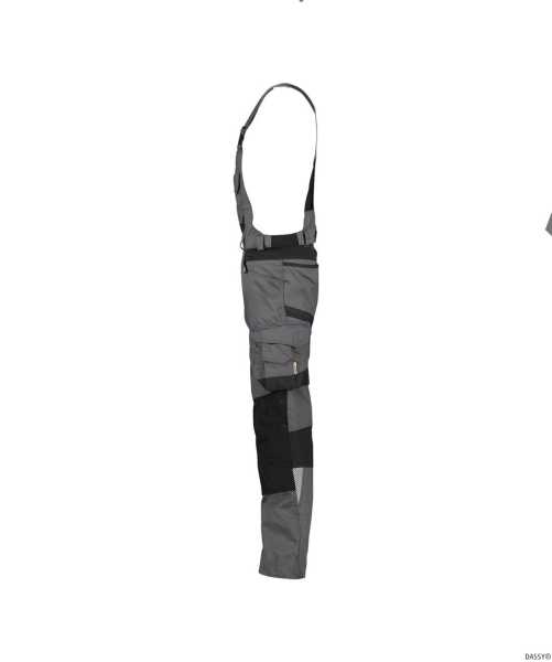 DASSY-Latzhose TRONIX , anthrazitgrau/schwarz