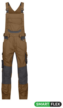 DASSY-Latzhose TRONIX , dunkelblau/grau
