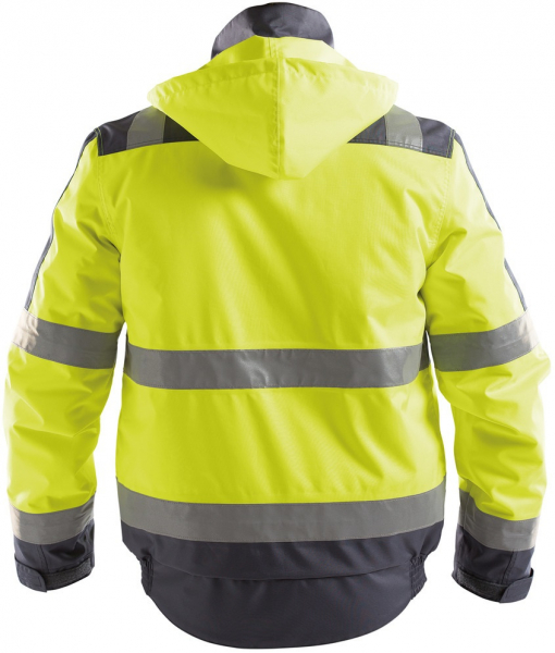 DASSY-Warnschutz, Winterjacke LIMA, gelb/grau