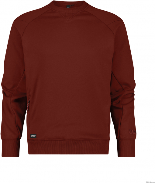 DASSY-Sweatshirt DOLOMITI, 290 g/m², gebranntes Ziegelrot