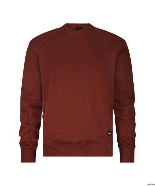 DASSY-Sweatshirt DOLOMITI, 290 g/m², gebranntes Ziegelrot