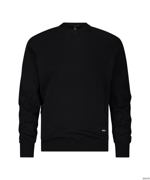 DASSY-Sweatshirt DOLOMITI, 290 g/m², schwarz