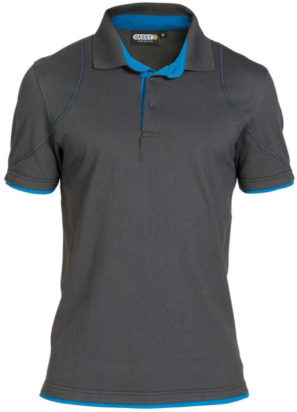 DASSY-Worker-Shirts, Poloshirt ORBITAL, grau/blau