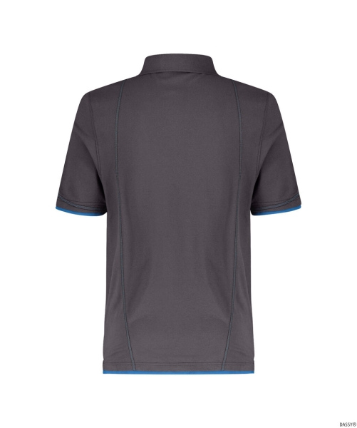 DASSY-Worker-Shirts, Poloshirt ORBITAL, grau/blau
